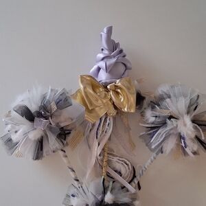 *(4-Piece Lavender Rose Wand+Pom-Pom Set)*